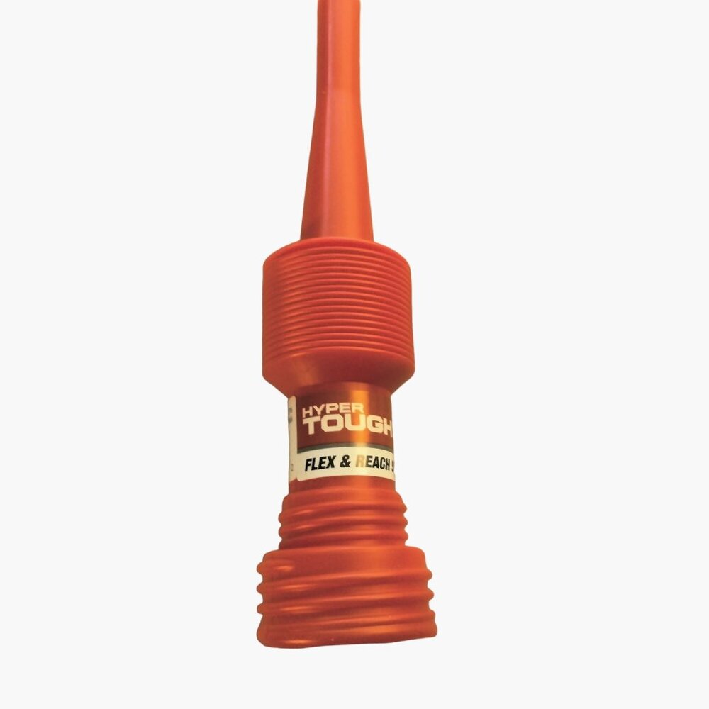 Hyper Tough Flex Reach Spout Funnel  Nozzle Red Plastic Compact Auto fluids